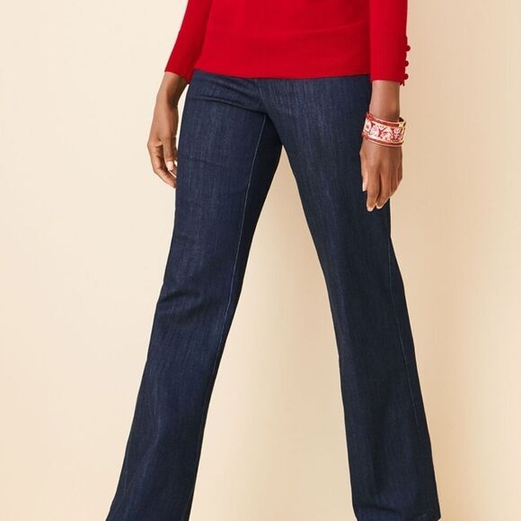 TALBOTS Francesca Tasseled Driving Moccasins Green Navy Tartan Plaid 8.5 - Picture 2 of 10